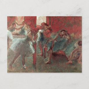 Postal Edgar Degas   Bailarinas en ensayo, 1895-1998