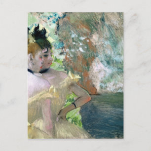 Postal Edgar Degas Bailarinas en las alas