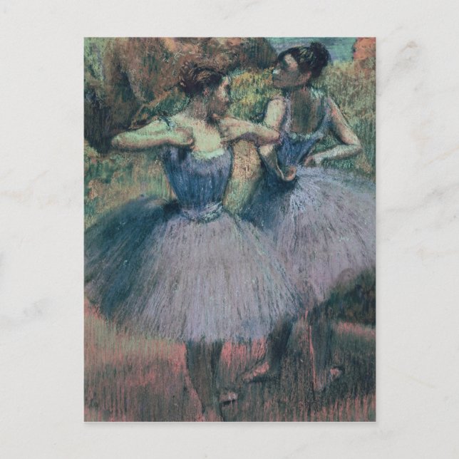 Postal Edgar Degas | Bailarinas en Violeta (Anverso)