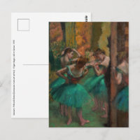 Edgar Degas - Bailarinas, rosadas y verdes
