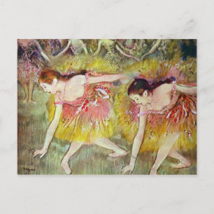 Postal Edgar Degas - Bailarines de ballet