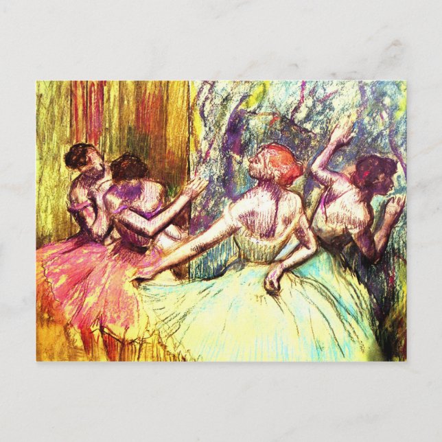 Postal Edgar Degas Ballerina Bella Artes (Anverso)