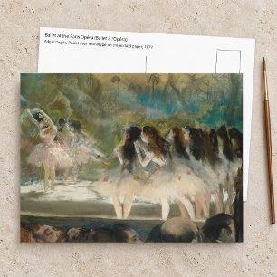 Postal Edgar Degas - Ballet en la Ópera de París