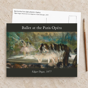 Postal Edgar Degas - Ballet en la Ópera de París