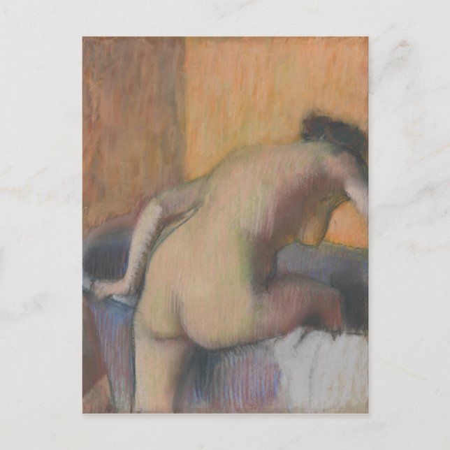 Postal Edgar Degas | Bather Stepping into a Tub (Anverso)