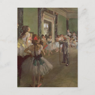 Postal Edgar Degas   Clase Danzante, c.1873-76