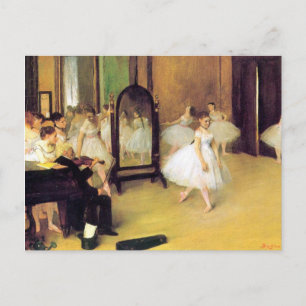 Postal Edgar Degas - Clase de baile
