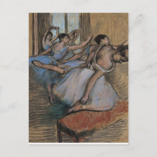 Postal Edgar Degas | Clase de baile II