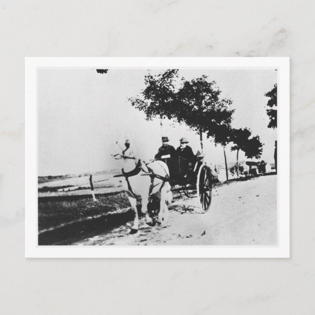 Postal Edgar Degas | Edgar Degas y un amigo (Anverso)