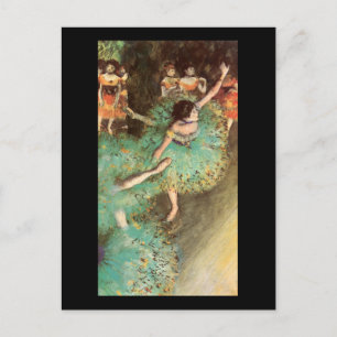 Postal Edgar Degas, El Bailarín Verde