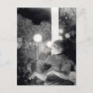 Postal Edgar Degas   El concierto del café