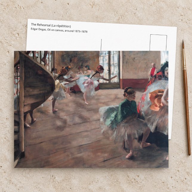 Postal Edgar Degas - El Ensayo (Subido por el creador)