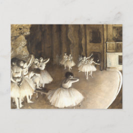 Postal Edgar Degas | Ensayo de ballet
