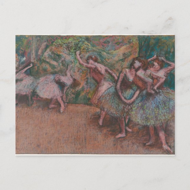 Postal Edgar Degas | Escena de ballet (Anverso)