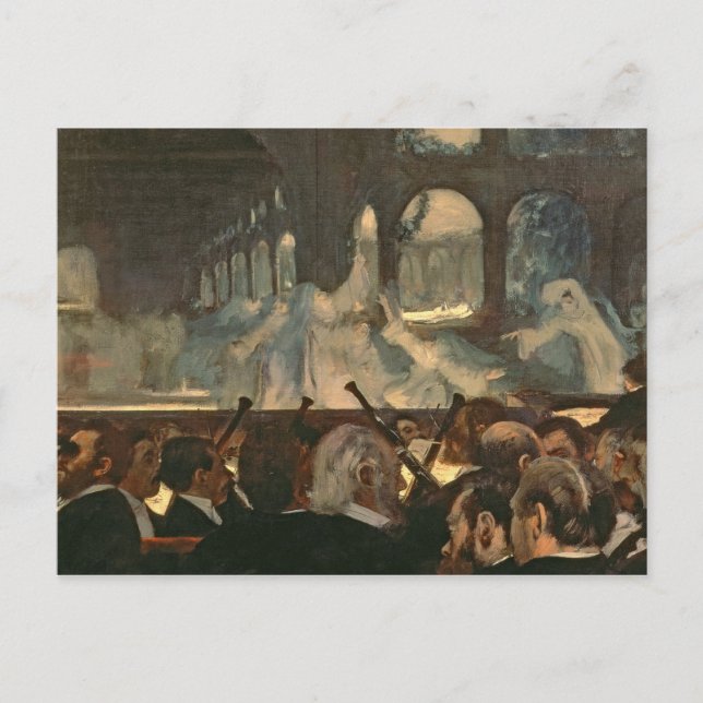 Postal Edgar Degas | Escena de ballet, ópera de Meyerbeer (Anverso)