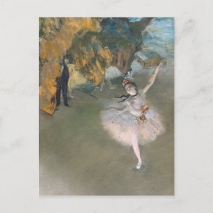 Postal Edgar Degas   Estrella o bailarina en el escenario