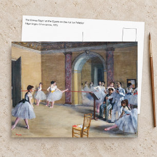 Postal Edgar Degas - Foyer de Danza, Ópera rue Le Peletie