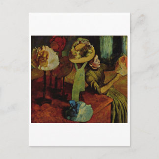 Postal Edgar Degas - Gorra de Moda 1885