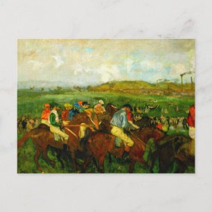 Postal Edgar Degas Horseback Riding