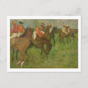 Postal Edgar Degas   Jockeys, 1886-90