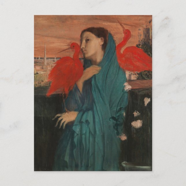 Postal Edgar Degas | Joven con Ibis (Anverso)