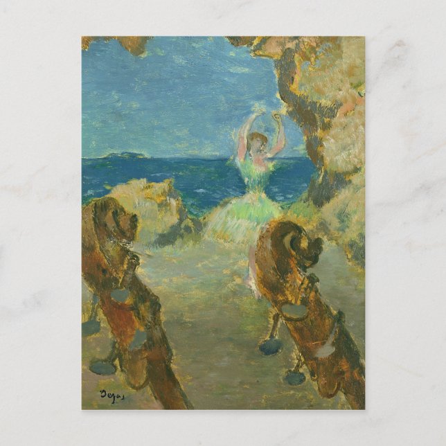 Postal Edgar Degas | La bailarina de ballet, 1891 (Anverso)
