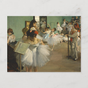 Postal Edgar Degas La Clase De Baile
