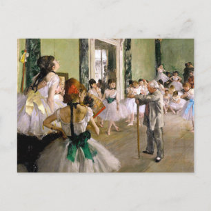 Postal Edgar Degas La Clase De Baile