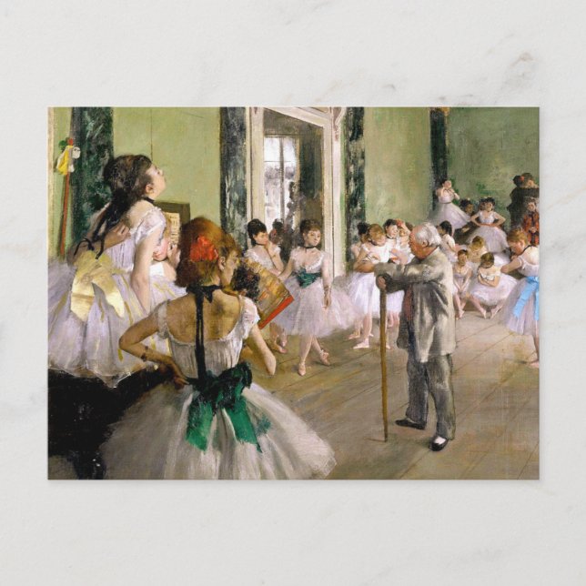 Postal Edgar Degas La Clase De Baile (Anverso)