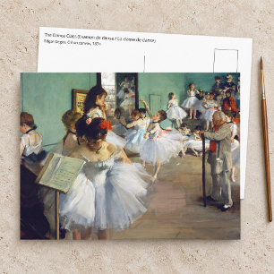 Postal Edgar Degas - La clase de baile