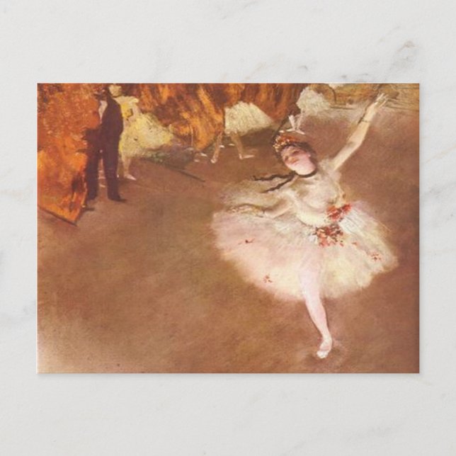 Postal Edgar Degas La Estrella (Anverso)