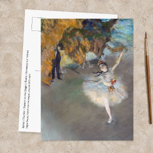 Postal Edgar Degas - La Estrella / Bailarina en el Escena