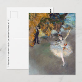 Postal Edgar Degas - La Estrella / Bailarina en el Escena