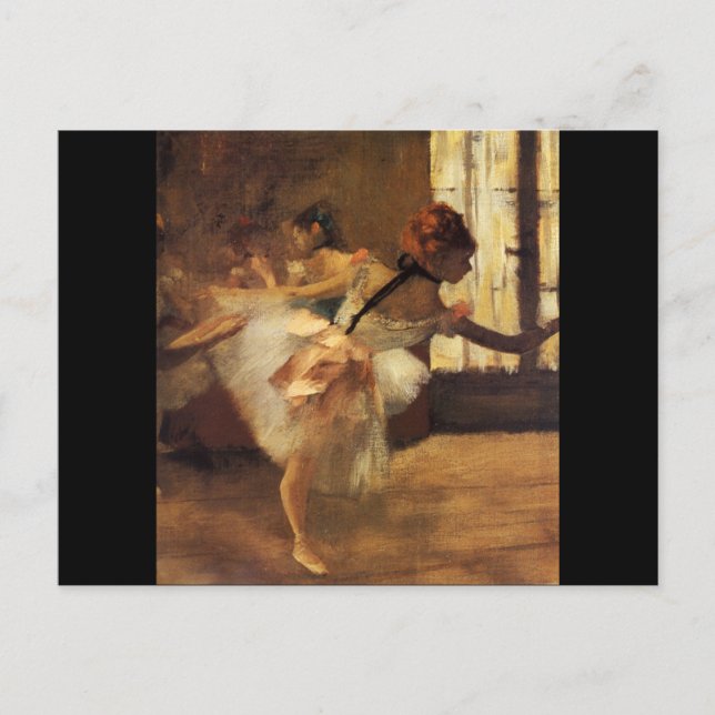 Postal Edgar Degas La Répétition De Danse (Anverso)
