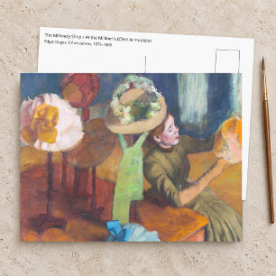 Postal Edgar Degas - La Tienda de Millinery