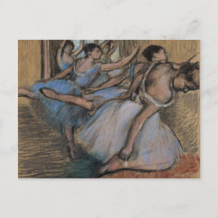 Postal Edgar Degas   Los bailarines