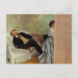 Postal Edgar Degas Monsieur y Madame Edouard Manet