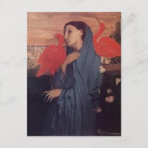 Postal Edgar Degas: Mujer en una terraza