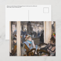 Edgar Degas - Mujeres en una terraza de café por l