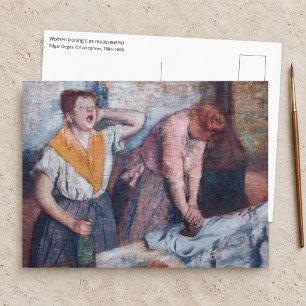 Postal Edgar Degas - Mujeres planchando