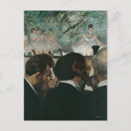 Postal Edgar Degas | Músicos de orquesta