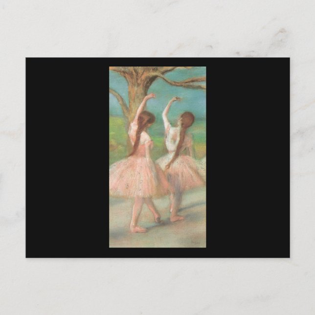 Postal Edgar Degas Pink Dancer (Anverso)