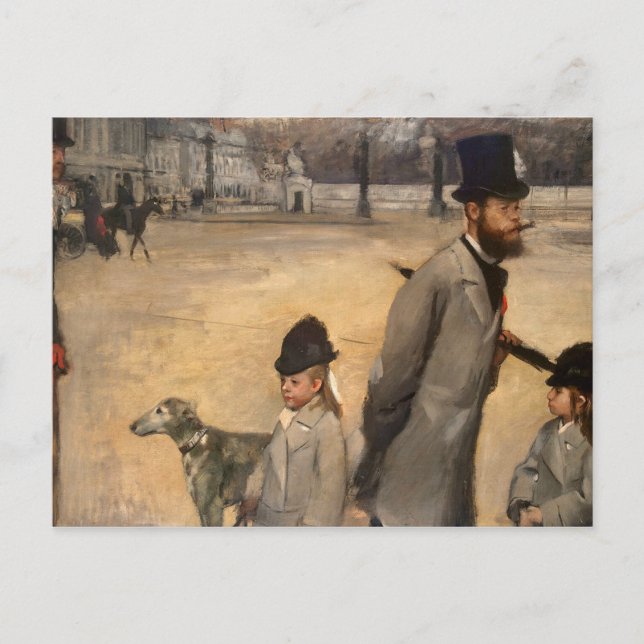 Postal Edgar Degas | Plaza de la Concordia, 1875 (Anverso)