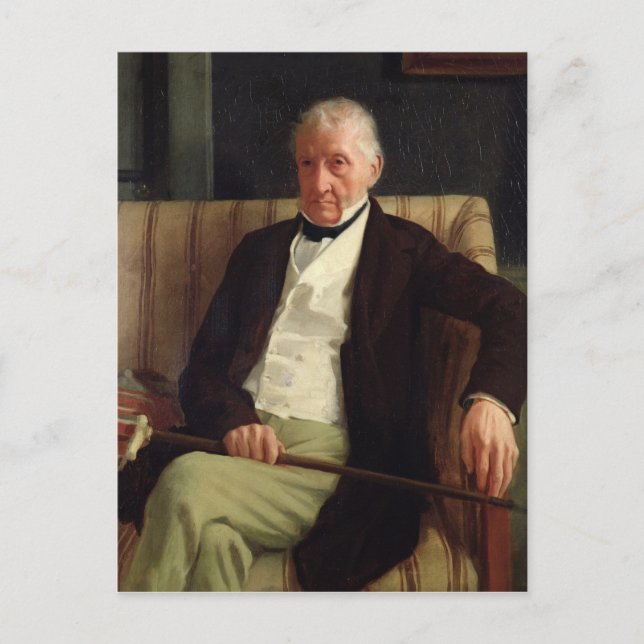 Postal Edgar Degas | Retrato de Hilaire Degas (Anverso)