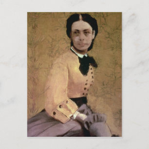 Postal Edgar Degas   Retrato de Pauline de Metternich