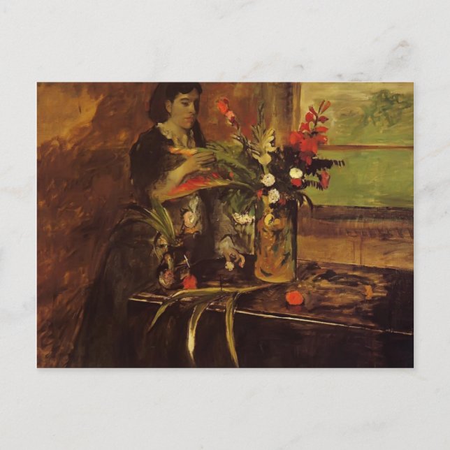 Postal Edgar Degas - Retrato de Rene De Gas (Anverso)