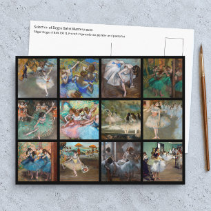 Postal Edgar Degas - Selección de obras maestras de baila