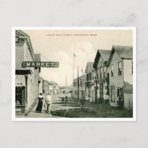 Postal Edgartown MAMÁES Main Street View Vintage Style