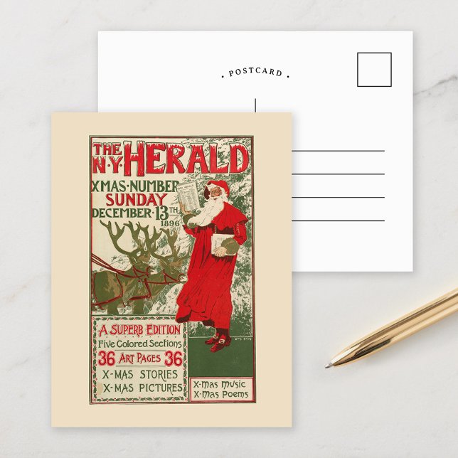 Postal Edición de Navidades del Herald de Nueva York (Subido por el creador)