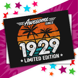 Postal Edición Limitada Retro Impresionante Desde 1929 Na